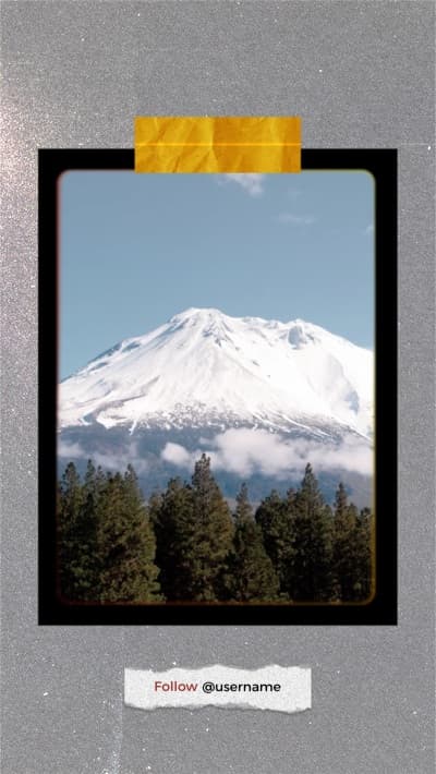 قالب Design of a Mountain Photograph, download and edit for free من أندلسي