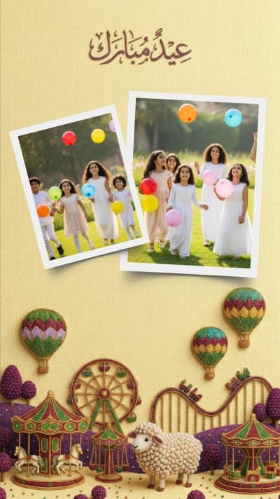 قالب Eid al-Adha Design, Photo Collage, download and edit for free من أندلسي