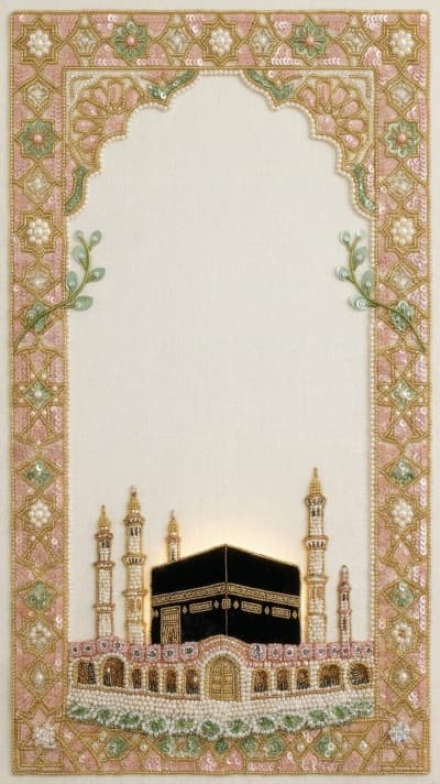 قالب تصميم بطاقة حج، للتحميل والتعديل مجاناً من أندلسي