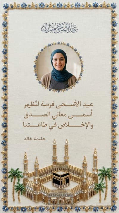 قالب Design Eid al-Adha, Personal Quote, download and edit for free من أندلسي