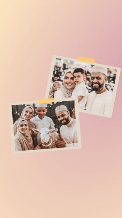 قالب Eid al-Adha Design, Photo Collage, download and edit for free من أندلسي