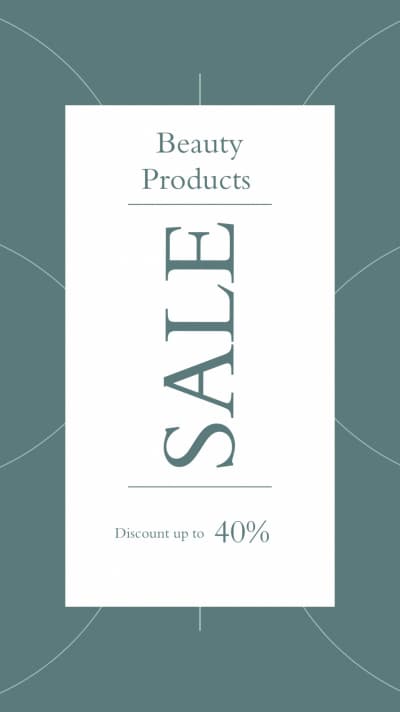 قالب Design for Beauty Products Sale, download and edit for free من أندلسي