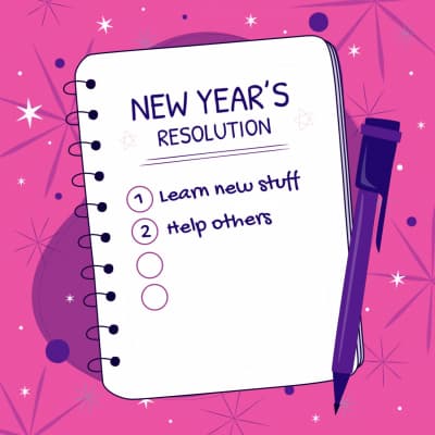 قالب Design New Year’s Resolution List, download and edit for free من أندلسي