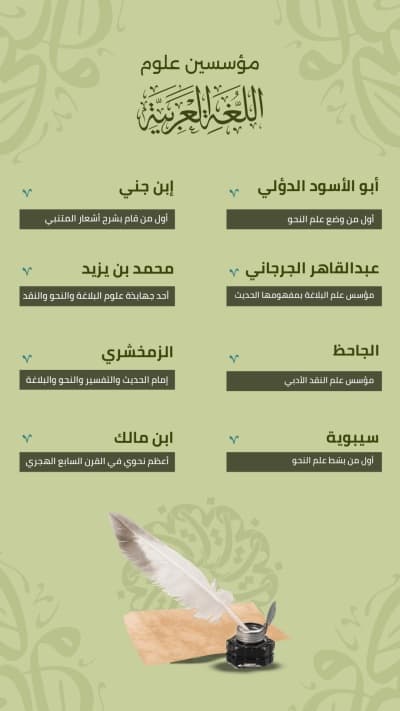 قالب Design of Grammar Science, download and edit for free من أندلسي