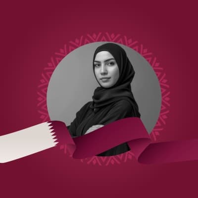 قالب Design Qatar Day, Profile, download and edit for free من أندلسي