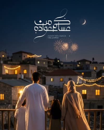 قالب Design Eid al-Fitr, Greeting, download and edit for free من أندلسي