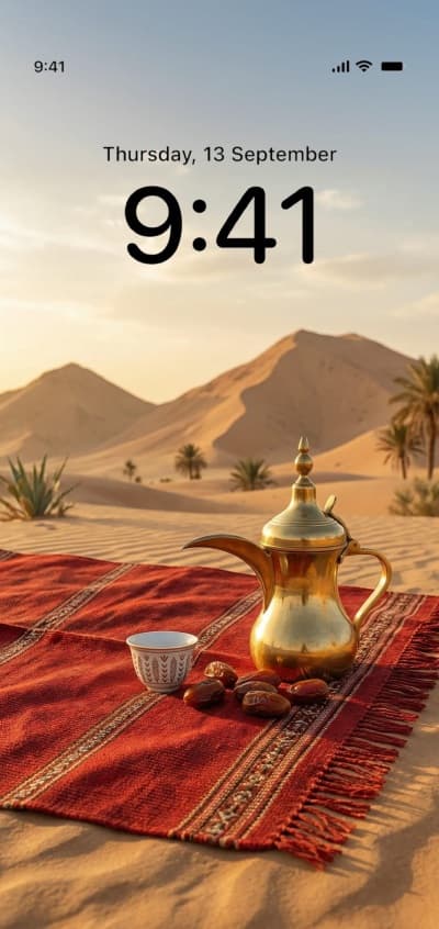 قالب Desert Wallpaper Design, download and edit for free من أندلسي