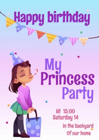 قالب Birthday Design, download and edit for free من أندلسي
