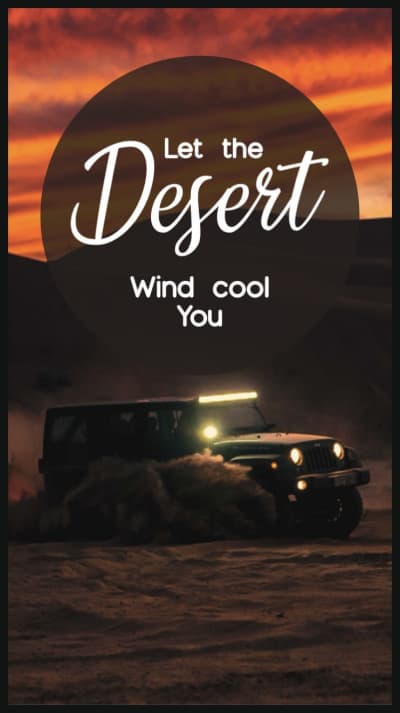 قالب Desert Design, download and edit for free من أندلسي