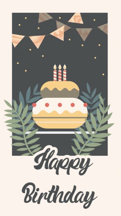 قالب Joyful Birthday Card Design من أندلسي