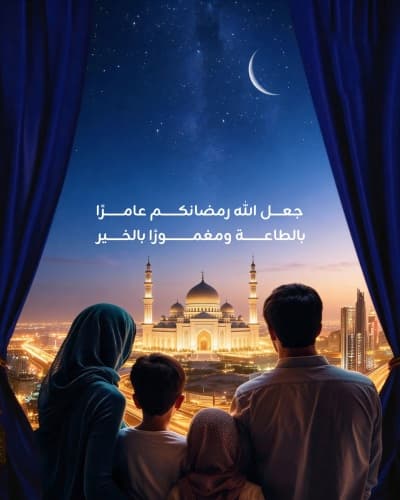 قالب Ramadan Greetings Design, download and edit for free من أندلسي