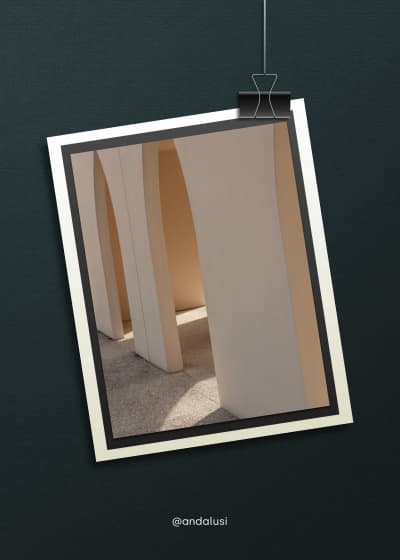 قالب تصميم تصويري للأقواس المعمارية، للتحميل والتعديل مجاناً من أندلسي