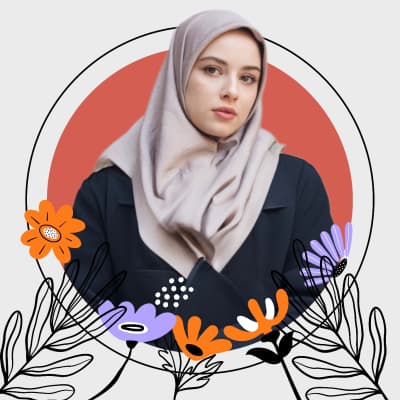 قالب تصميم بروفايل أنيق, للتحميل والتعديل مجاناً من أندلسي
