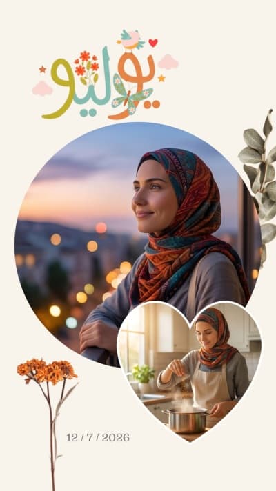 قالب قصة إنستقرام لتجميع صور الشهر من أندلسي