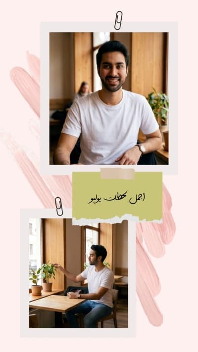 قالب قصة إنستقرام بعنوان أجمل لحظات يوليو من أندلسي