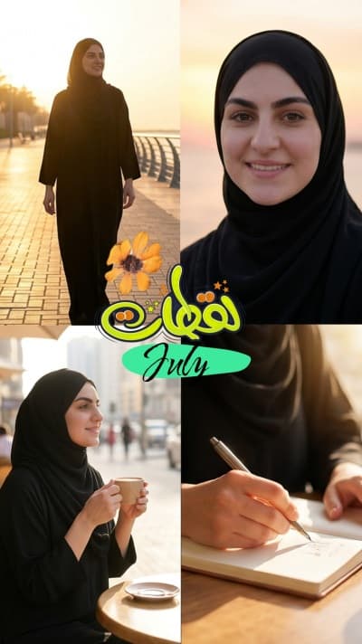 قالب قصة إنستقرام بخمس صور مجمعة من أندلسي