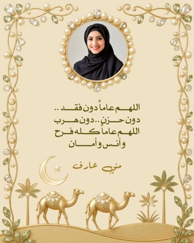 قالب تصميم اقتباسات شخصية بمناسبة السنة الهجرية, للتحميل والتعديل مجاناً من أندلسي