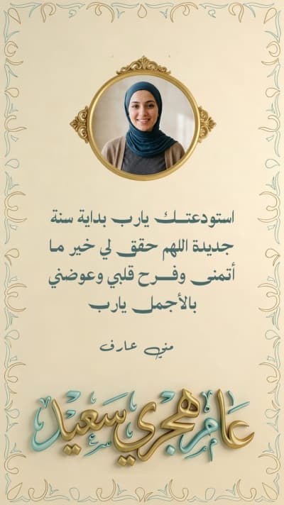 قالب تصميم عام هجري سعيد، للتحميل والتعديل مجاناً من أندلسي