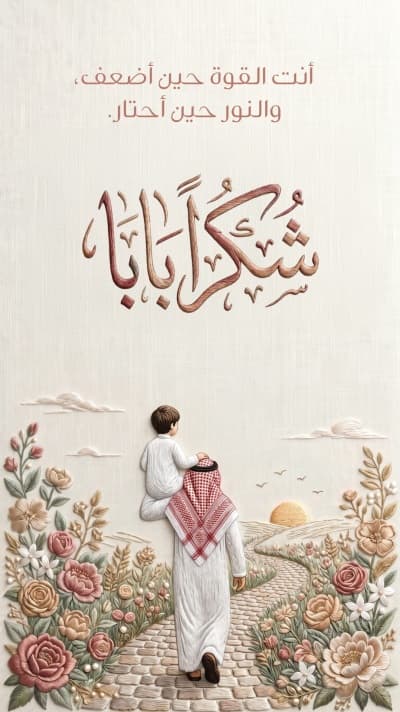 قالب Father's Day Design, download and edit for free من أندلسي
