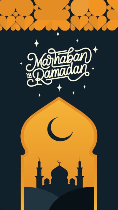 قالب Design Ramadan Greetings, download and edit for free من أندلسي