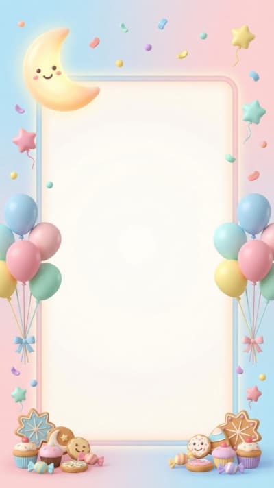 قالب Design for Eid al-Fitr Empty Card, download and edit for free من أندلسي