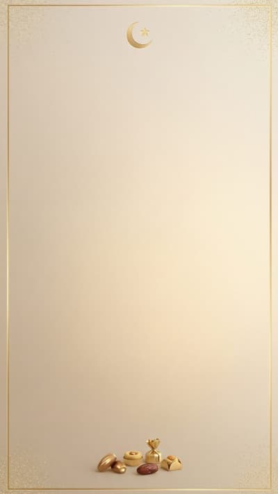 قالب Design for Eid al-Fitr Empty Card, download and edit for free من أندلسي