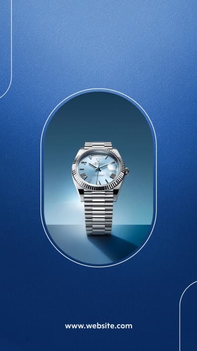 قالب Elegant Watch Design, download and edit for free من أندلسي