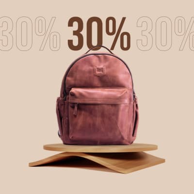 قالب Design Backpack, download and edit for free من أندلسي