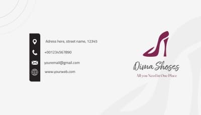 قالب Elegant Business Card Design, download and edit for free من أندلسي