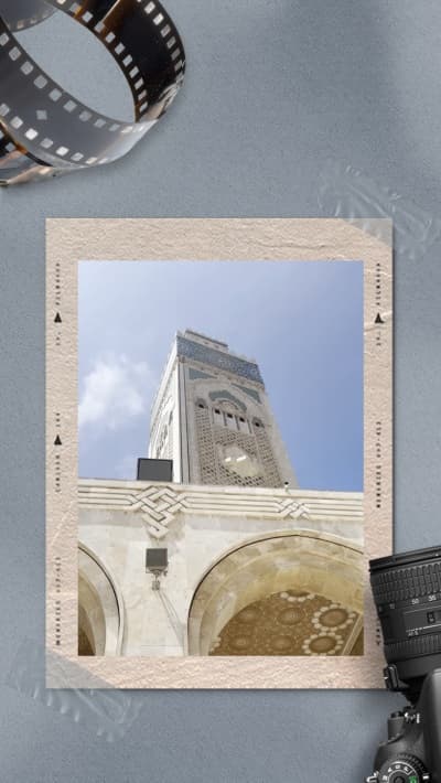 قالب تصميم تصويري لمعلم معماري مميز, للتحميل والتعديل مجاناً من أندلسي