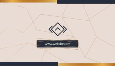 قالب تصميم بطاقة عمل أنيقة, للتحميل والتعديل مجاناً من أندلسي