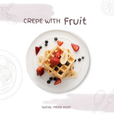 قالب Food Design Post, download and edit for free من أندلسي