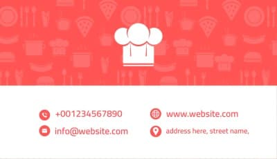 قالب Chef Business Card Design, download and edit for free من أندلسي