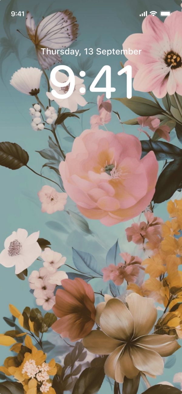 Design Floral Wallpaper, download and edit for free design template - Wallpapers from the Andalusi design app