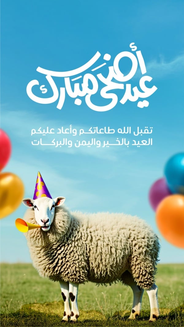 Eid al-Adha Greeting Design, download and edit for free design template - Greeting, Eid al-Adha from the Andalusi design app