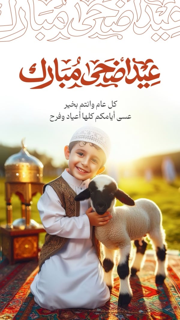 Eid al-Adha Design, download and edit for free design template - Greeting, Eid al-Adha from the Andalusi design app