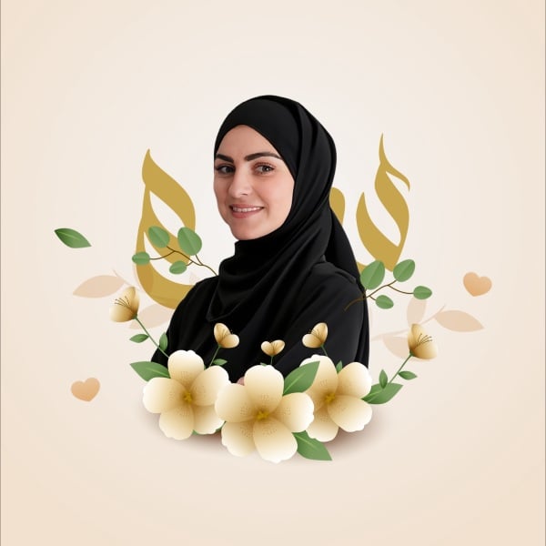 Elegant Profile Design with Flowers, download and edit for free design template - Profile from the Andalusi design app