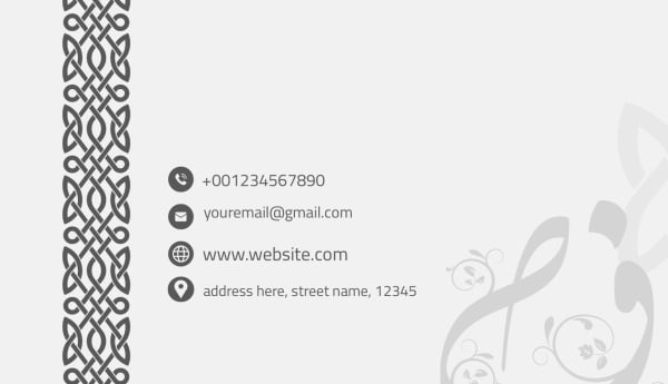 Elegant Business Card Design, download and edit for free design template - Business cards from the Andalusi design app
