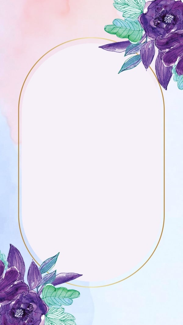 Design Empty Card with Floral Accents, download and edit for free design template - Invitation Empty Cards, Empty Cards from the Andalusi design app
