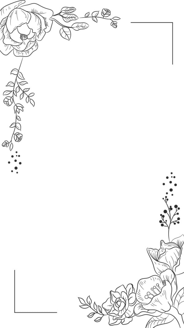 Design Empty Card with Floral Accents, download and edit for free design template - Invitation Empty Cards, Empty Cards from the Andalusi design app