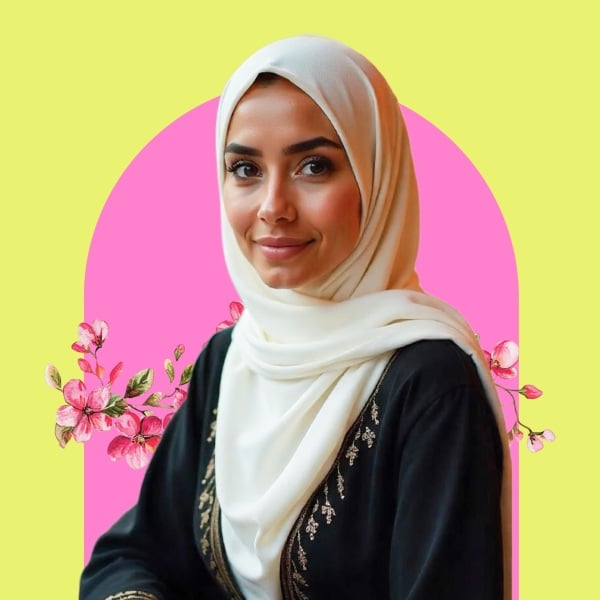 Modern Female Profile Design, download and edit for free design template - Profile from the Andalusi design app