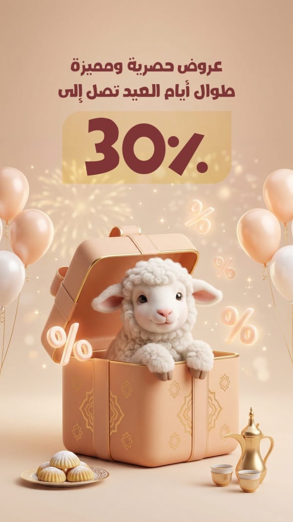 Design Eid al-Adha, Discounts, download and edit for free design template - Eid al-Adha, Discounts from the Andalusi design app