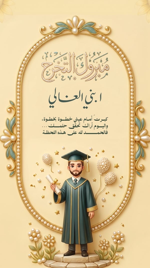 Graduation Design, download and edit for free design template - Graduation from the Andalusi design app