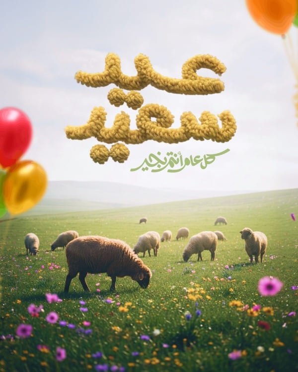 Design Eid al-Adha, Greeting, download and edit for free design template - Eid al-Adha, Greeting from the Andalusi design app