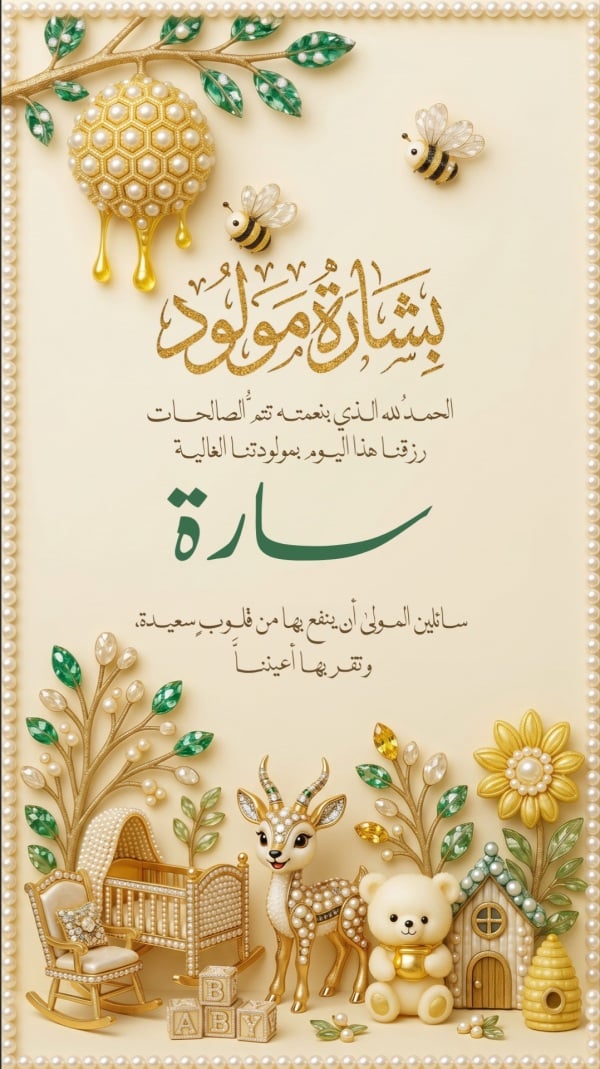 Design for New Born Card, download and edit for free design template - New Born from the Andalusi design app