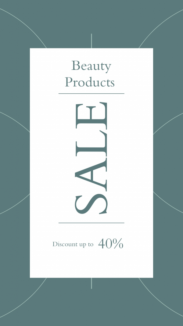 Design for Beauty Products Sale, download and edit for free design template - Story, Marketing, Discounts from the Andalusi design app