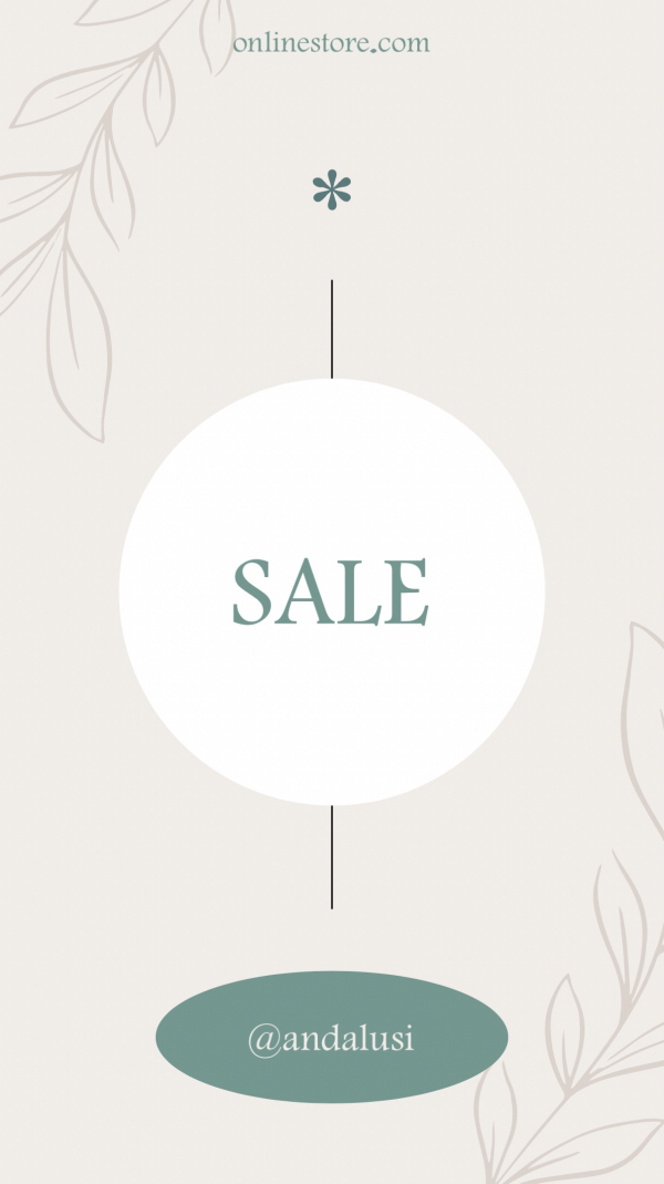 Design Sale, download and edit for free design template - Story, Marketing, Discounts from the Andalusi design app