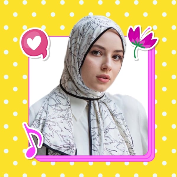 Design Profile Elegant Hijab, download and edit for free design template - Profile from the Andalusi design app