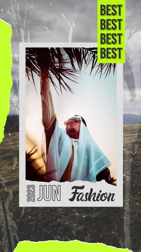 Fashion Design, download and edit for free design template - Story from the Andalusi design app