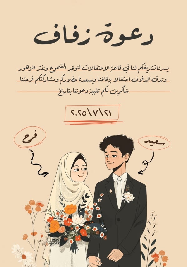 Wedding Design, download and edit for free design template - Wedding, Cards from the Andalusi design app